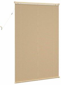 Żaluzja wenecka pvc jasnobrązowa 150 x 90 cm z drążkiem obrotowym i klipsem bezpieczeństwa