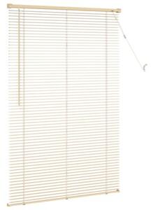 Żaluzja wenecka pvc jasnobrązowa 150 x 90 cm z drążkiem obrotowym i klipsem bezpieczeństwa