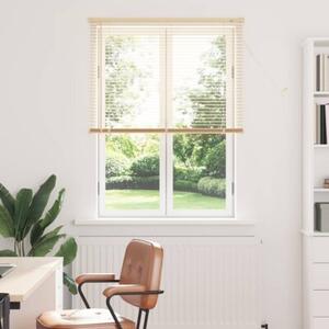 Żaluzja wenecka pvc jasnobrązowa 150 x 90 cm z drążkiem obrotowym i klipsem bezpieczeństwa