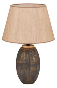 Szara/beżowa lampa stołowa z tekstylnym kloszem (wysokość 46 cm) Yakamoz – Opviq lights