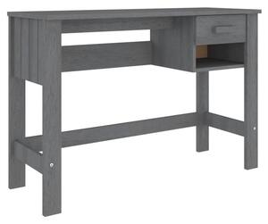 Biurko hamar, ciemnoszare, 110x40x75 cm, lite drewno sosnowe