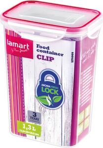 Pojemnik plastikowy LAMART LT6009 1.3 L Różowy