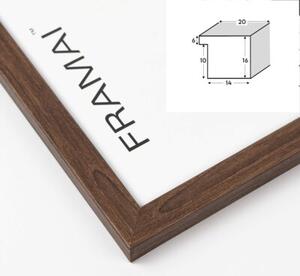 Brązowa ramka na zdjęcia w rozmiarze 40x60 cm FRAMAI®