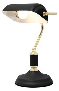 Lampa biurkowa retro czarno-złota ROMA