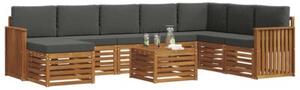 Zestaw mebli ogrodowych z litego drewna akacjowego - nowoczesny i stylowy design
