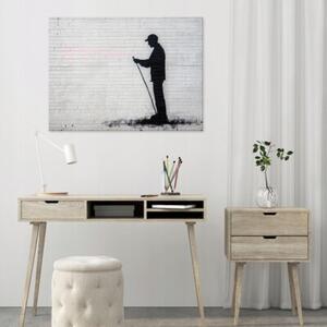 Obraz Na Płótnie Graffiti Szary Do Sypialni Salonu 60x40