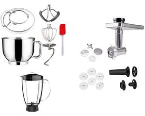 Robot kuchenny planetarny LOVIO HOME ChefAssistant Plus LVSTM02PBK 1900W z maszynką do mięsa i blenderem kielichowym