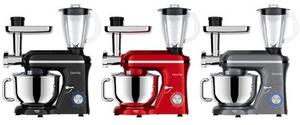 Robot kuchenny planetarny LOVIO HOME ChefAssistant Plus LVSTM02PBK 1900W z maszynką do mięsa i blenderem kielichowym