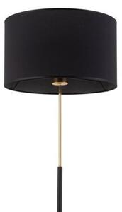 Lampa podłogowa LORD 5153 TK Lighting czarno-złota, E27, nowoczesna stojąca do salonu, włącznik sznurkowy