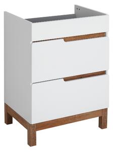 Astor Spek szafka 60 cm podumywalkowa stojąca biały połysk AM-SKU-600-70