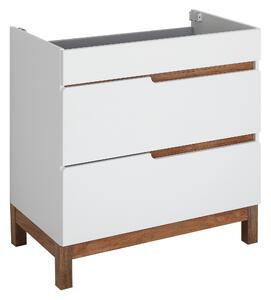 Astor Spek szafka 80 cm podumywalkowa stojąca biały połysk AM-SKU-800-70