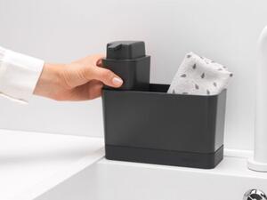 Organizer do zlewu z dozownikiem BRABANTIA 302602 Sink Side Ciemnoszary