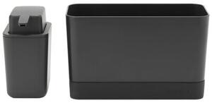 Organizer do zlewu z dozownikiem BRABANTIA 302602 Sink Side Ciemnoszary