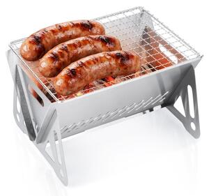 Grill węglowy stalowy składany 21x16,5x12,5 cm