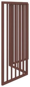 Składana bramka dla psa, 3 panele, brąz, 150 cm