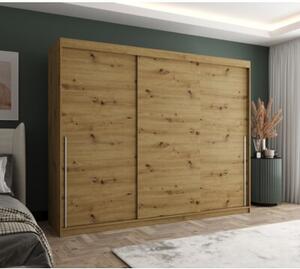 Szafa przesuwna Garderoba SIMA T 250 artisan + u. srebrny