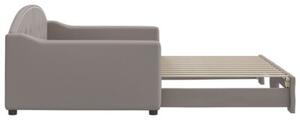Sofa rozsuwana, kolor taupe, 100x200 cm, tkanina