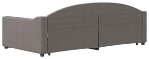 Sofa rozsuwana, kolor taupe, 100x200 cm, tkanina