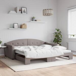 Sofa rozsuwana, kolor taupe, 100x200 cm, tkanina