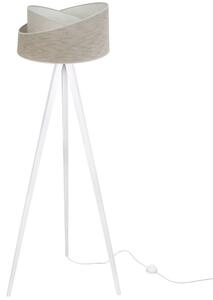 Lampa podłogowa trójnóg biały Light Home LH Len Skos 1xE27 45cm abażur L05-L02