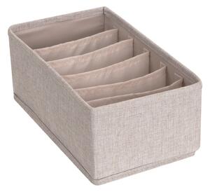 Beżowy organizer do szuflady z przegródkami Bigso Box of Sweden Drawer, 16,5x11 cm