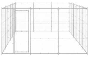 Kojec zewnętrzny dla psa, stal galwanizowana, 21,78 m²