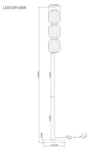 Lampa podłogowa LED Zuma Line AKARI LD31291 20W nowoczesna energooszczędna