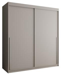 Szafa przesuwna Garderoba SIMA T 180 kaszmir + u. srebrny