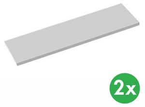 Dodatkowe półki do szaf metalowych, 1200x400 mm, szare, 2 szt