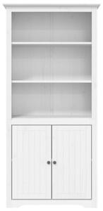 Biblioteczka bodo, biała, 82x40x173 cm, lite drewno sosnowe