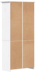 Biblioteczka bodo, biała, 82x40x173 cm, lite drewno sosnowe