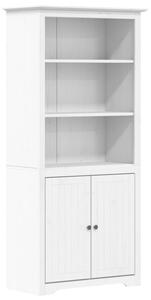 Biblioteczka bodo, biała, 82x40x173 cm, lite drewno sosnowe