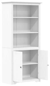 Biblioteczka bodo, biała, 82x40x173 cm, lite drewno sosnowe