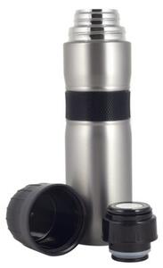 Stalowy termos Kubek termiczny na kawę z antypoślizgowym uchwytem 950ML 2 odcienie szarości KAMILLE