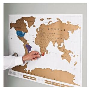 Mapa do zdrapywania 88x52 cm World Scratch Map – Ambiance