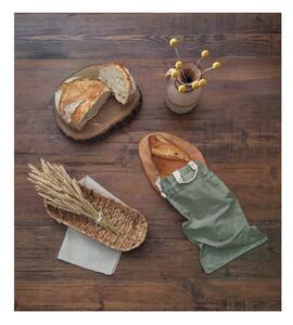 Worek na chleb z domieszką lnu Really Nice Things Bag Green Moss, wys. 42 cm