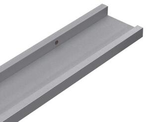 Półki ścienne na zdjęcia, 2 szt., szare, 60x9x3 cm, mdf