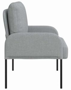 Nowoczesna sofa w stylu minimalistycznym - jasnoszara, komfortowa i funkcjonalna