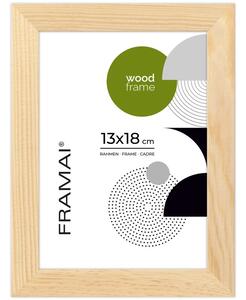 Ramka na zdjęcia 13x18 cm z drewna surowego sosnowa ramka DIY FRAMAI®