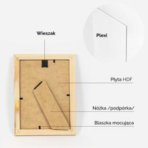 Ramka na zdjęcia 13x18 cm z drewna surowego sosnowa ramka DIY FRAMAI®
