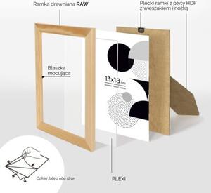 Ramka na zdjęcia 13x18 cm z drewna surowego sosnowa ramka DIY FRAMAI®