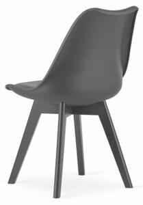 Zestaw stół prostokątny 120x80cm craft + 4 krzesła MARK czarne