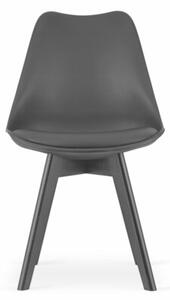 Zestaw stół prostokątny 120x80cm craft + 4 krzesła MARK czarne