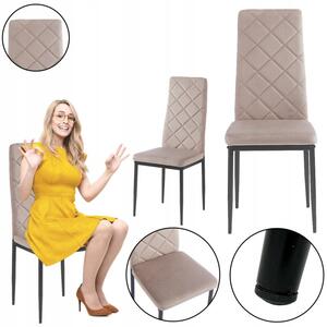 Nowoczesne krzesło kuchnia jadalnia salon tapicerowane Mark II KT117 taupe