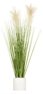 Sztuczna trawa ozdobna w cementowej doniczce, wys. 70 cm