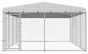 Kojec dla psa z zadaszeniem, 7,6 x 3,8 x 2,3 m
