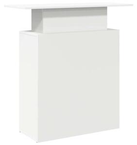Biurko recepcyjne biaÅe 100x40x104 cm drewno konstrukcyjne
