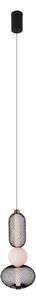 MAXLIGHT MAXLIGHT P0591 - LED Żyrandol na lince BORA LED/10W/230V śr. 22 cm biały/czarny MA0008
