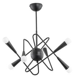 Alfa Żyrandol na drążku APPER 6xE14/10W/230V czarny ALF25066