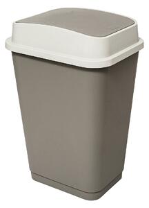 Kosz na śmieci z uchylaną pokrywą PLASTIC, 50 l